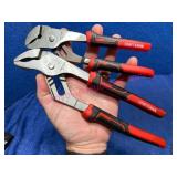 2 Craftsman Groove Joint Pliers w/Grips