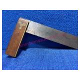 Antique 8in Square w/Wood & Brass