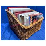 Basket w/Estate Cookbooks