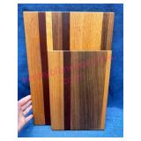 2 Nice Wooden Cutting Boards (2 szs)