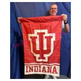 IU Double-Sided Hanging Flag, 27×42