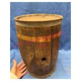 Wooden Barrel w/ Metal Bands