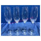 4 Thomas Crystal Flutes from Estate