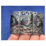 Sterling Silver Siam Bracelet 55.5g