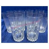 10 Lenox USA Crystal Glasses, 6in Tall