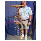 Handmade Driftwood & Clay Windchime 4ft