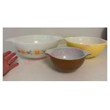 1960s Pyrex "Town & Country" Cinderella Bowls