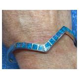 Sterling Silver Turquoise Bracelet, 14.1g