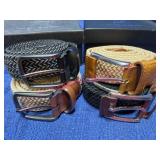 (4) New Gents Stretch Belts sz 38/40