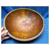 Antique Munising 13in Wood Dough Bowl