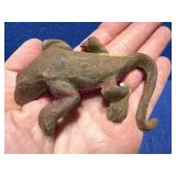 Cast-Iron Gecko Fence Ornament