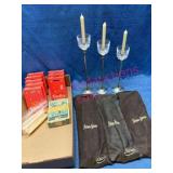 Silver-Plated Candleholders & Candles