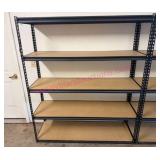 Black Metal Storage Shelf #2 (6ft T x 5ft W)