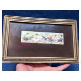 Persian Miniature on Bone w/ Inlaid Frame