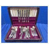 1847 Rogers Bros IS Plated Flatware in Wood Case