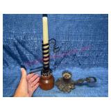 Metal & Wood Candle Holders