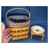 Longaberger 1999 JW Collection Mini Two-Pie Basket