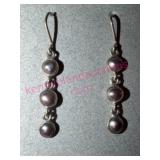 Great Falls Sterling Silver Pearl Drop Earrings
