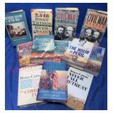12 Civil War Books, 9 Hardbound