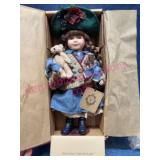 Boyds Collection Judy Dee Porcelain Doll w/Bear