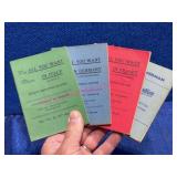 (4) 1950s Travel Pocket Language Phrase Books