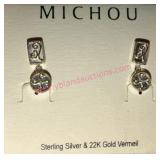 Michou Sterling Silver & 22K Gold Vermeil Earrings