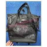 TUMI Black Nylon Camouflage Tote Backpack
