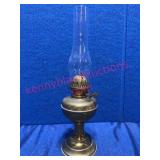 England Duplex Double Burner Brass Lamp