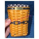 SIGNED Longaberger 1997 Miniature Waste Basket