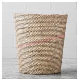 Pottery Barn Tava Woven Rattan Wastebasket