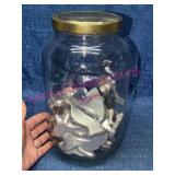 13 Aluminum Cookie Cutters w/ Glass Jar