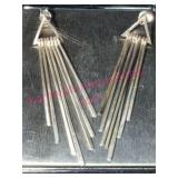 Sterling Silver Dangle Earrings 5.4g