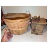 Half-Bushel Basket & Coffee Grinder (rough)