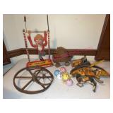 Tin Litho & Metal Toy Assortment w/ Toe-Joe Clown