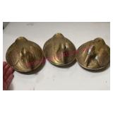 Brass Duck-Shaped Lidded Dishes Trio