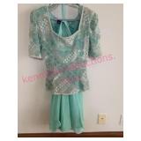 Carina Silk Beaded Dress w/Polyester Lining