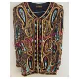 New Trends 100% Silk Beaded Jacket