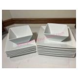 Food Network Porcelain 18pcs Dinnerware Plates &