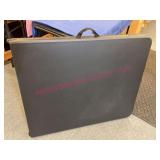 Black 6ft Folding Table w/Metal Legs & Handle