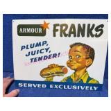 Armour Franks 11x15 Metal Advertising Sign