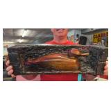 Large Hand Carved Solid Wood Duck Sculpture