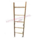 Old 5.5ft Wooden Ladder Section w/Metal hdwre