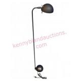 Black Modern 3.5ft Floor Lamp w/Burned Out Bulb