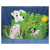 Hand-Painted Wooden Dalmatian Wall Art