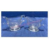 Etched Glass Sugar & Creamer Pair