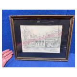 Claude Howell Signed Monticello Front Print