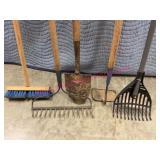 Yard & Garden Tools Lot w/ Small Shovel