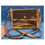 Cato Clear Crossbody Purse w/Snakeskin Trim