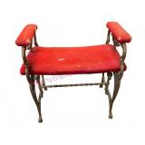 Antique Cast Iron Bench w/Arms c1880