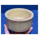 Old Stoneware Rabbit or Dog Dish Bowl